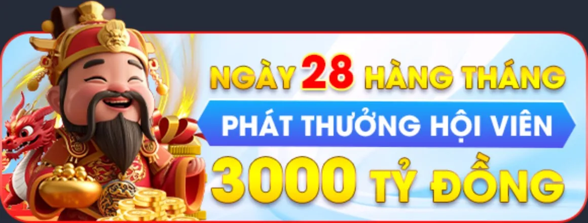 Ưu đãi phát thưởng 3000 tỷ đồng ngày 28 hàng tháng từ KUWIN